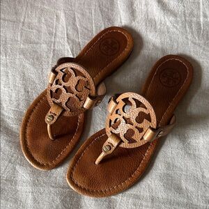 Tory Burch Tan Leather Sandals